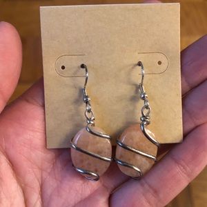 Pink Rhinestone Earrings